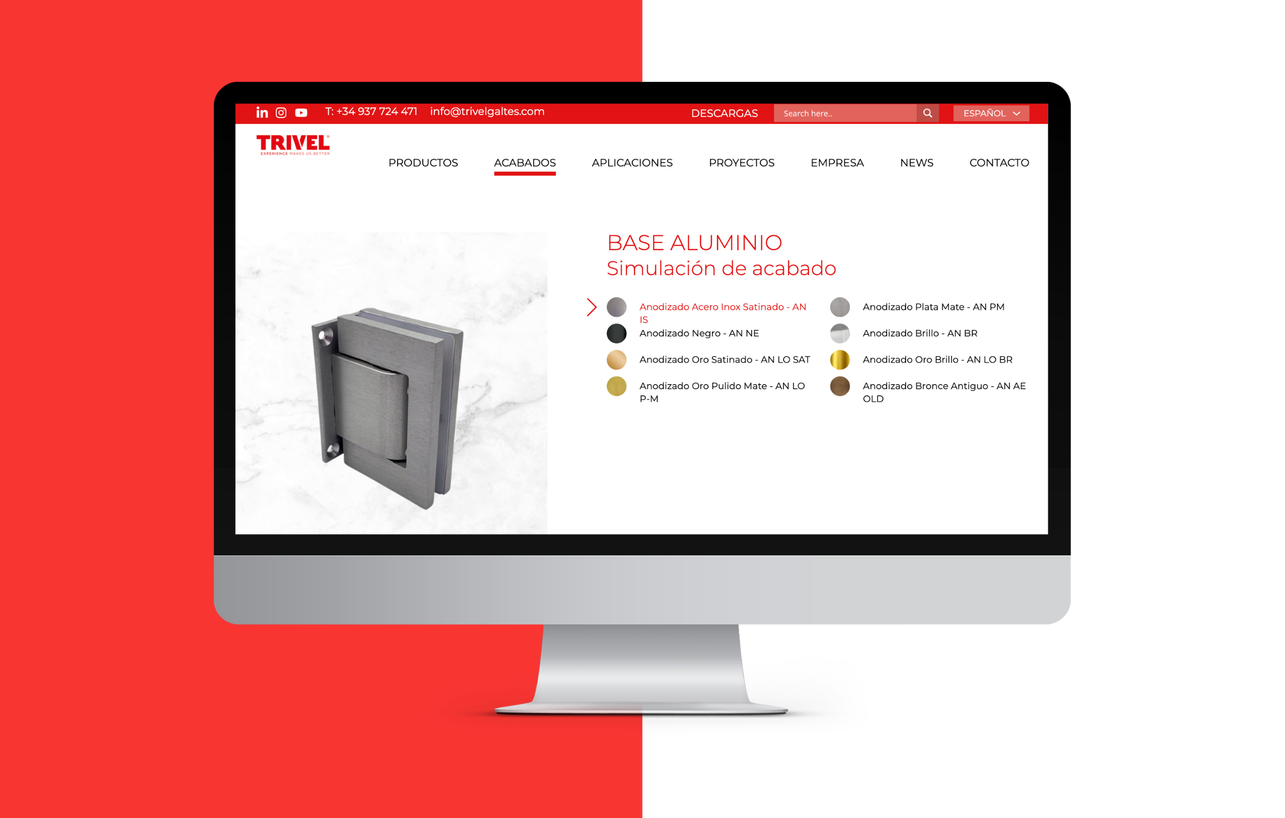 NUEVA CARTA DE ACABADOS by TRIVEL herrajes online